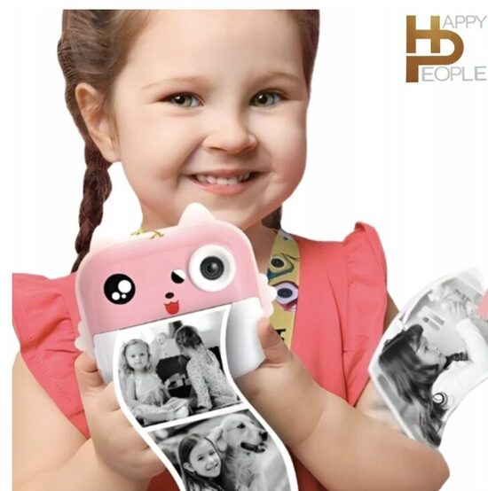 Vaikiškas momentinis fotoaparatas, terminis spausdintuvas 2 in 1